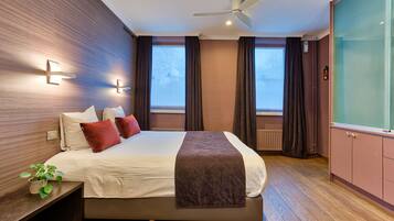 Sengetøy av topp kvalitet, Tempur-Pedic-senger og minibar