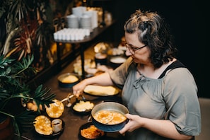 Daily buffet breakfast (EUR 18 per person)
