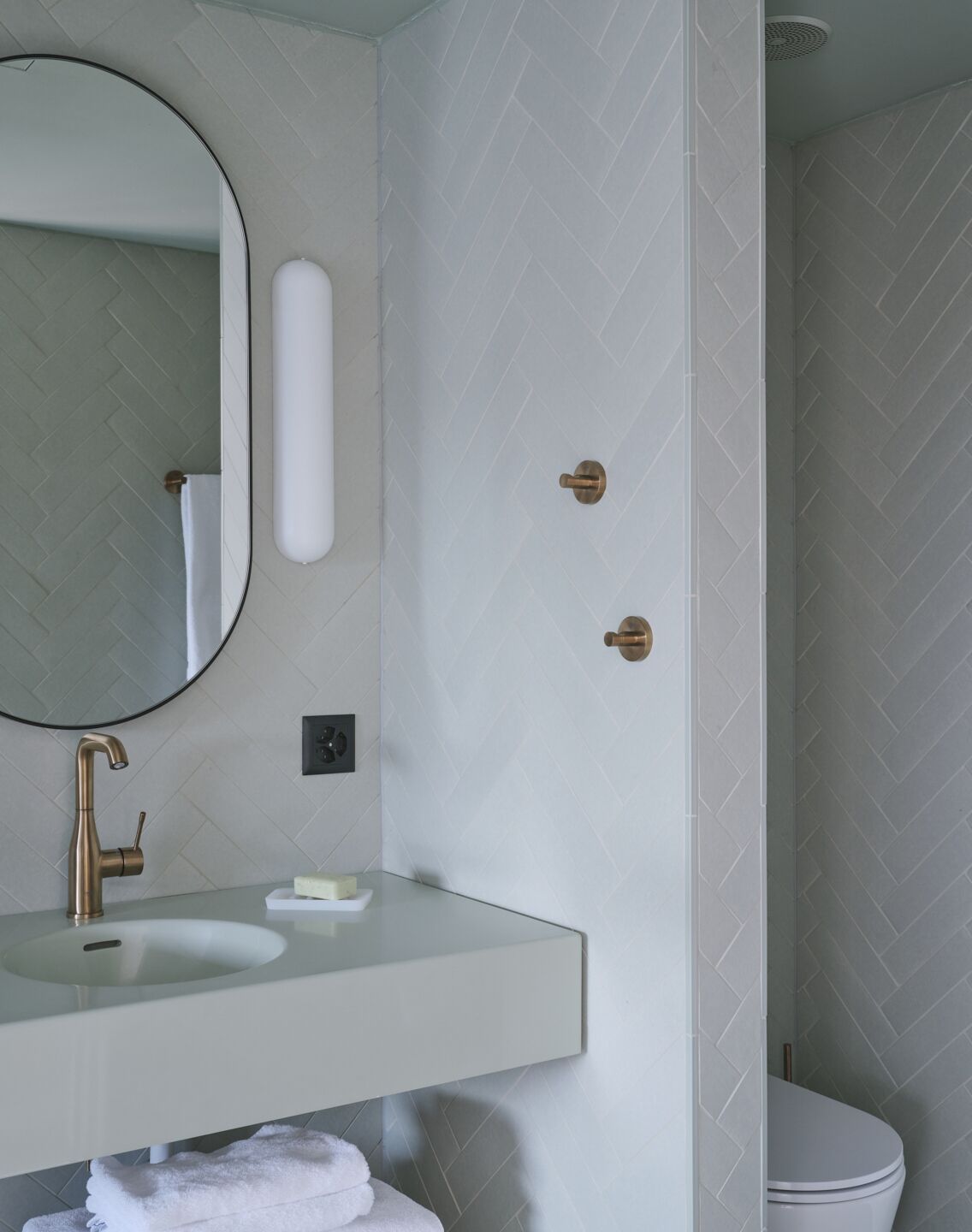 panoramic double room | bathroom | eco-friendly toiletries, hair dryer, towels