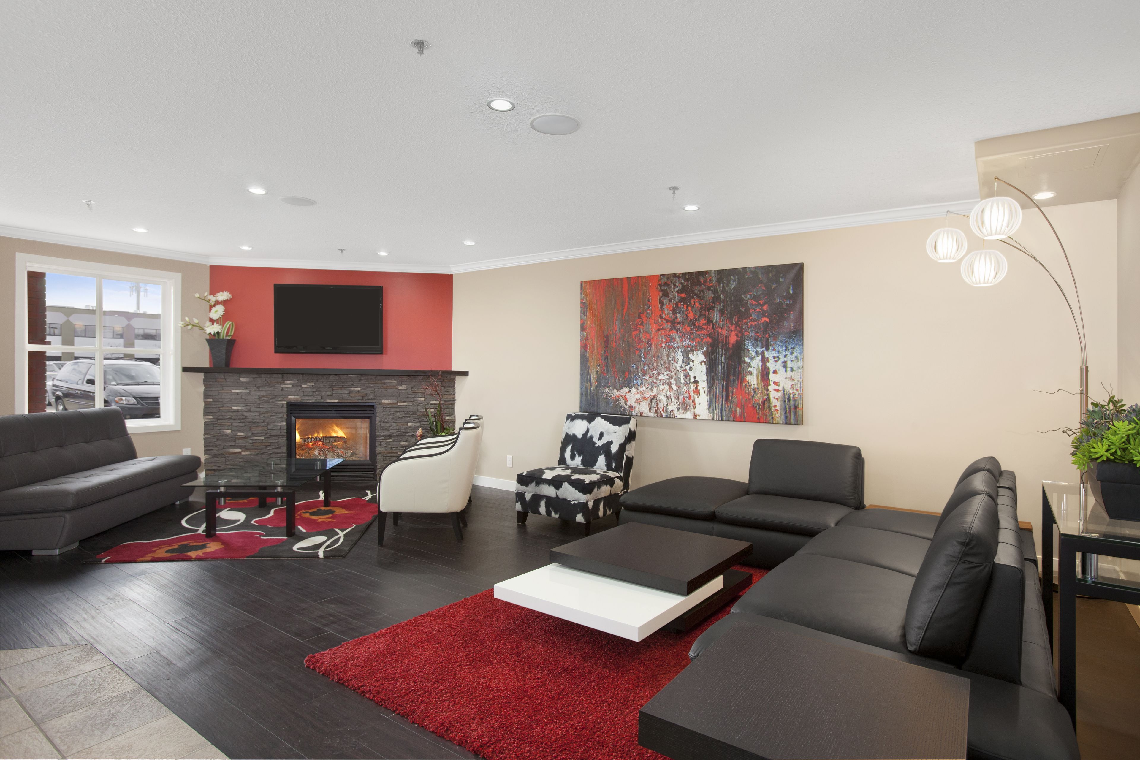 Coin salon dans le hall