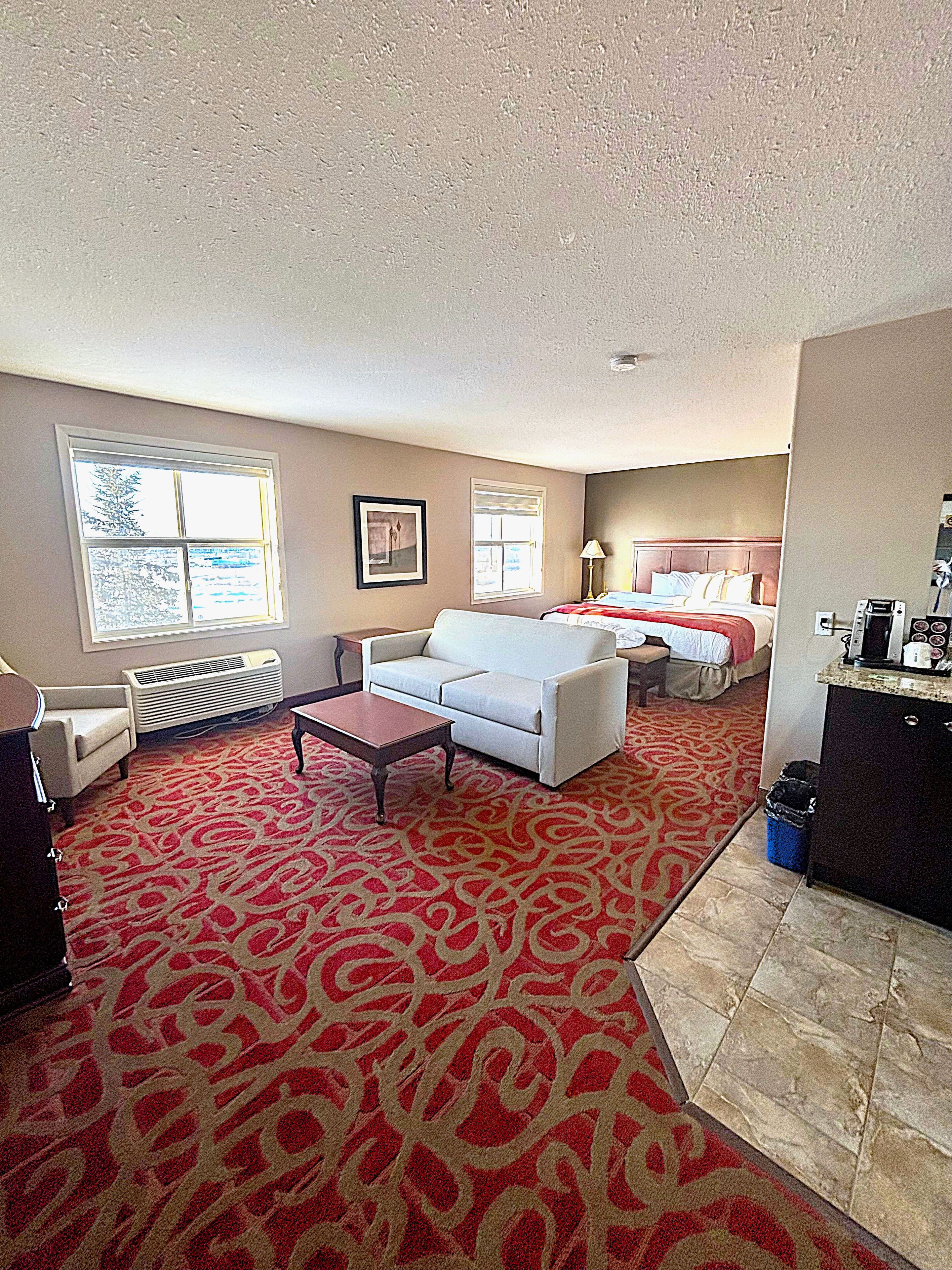 Business Studio Suite, 1 King Bed, Non Smoking | In-room safe, desk, laptop workspace, blackout curtains