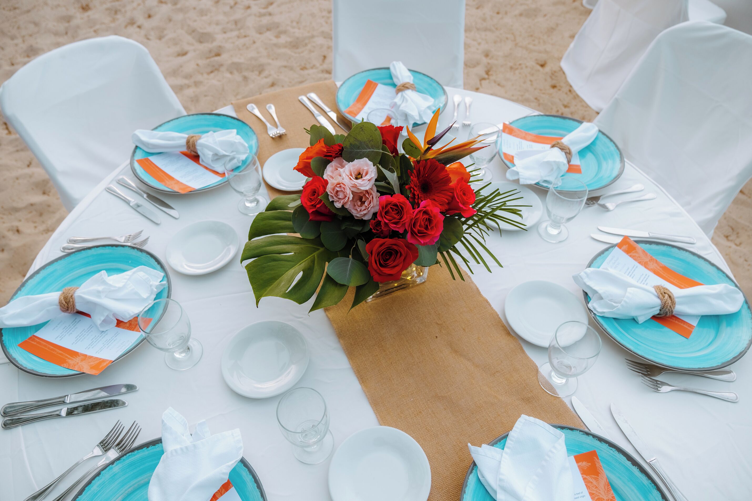 outdoor wedding area