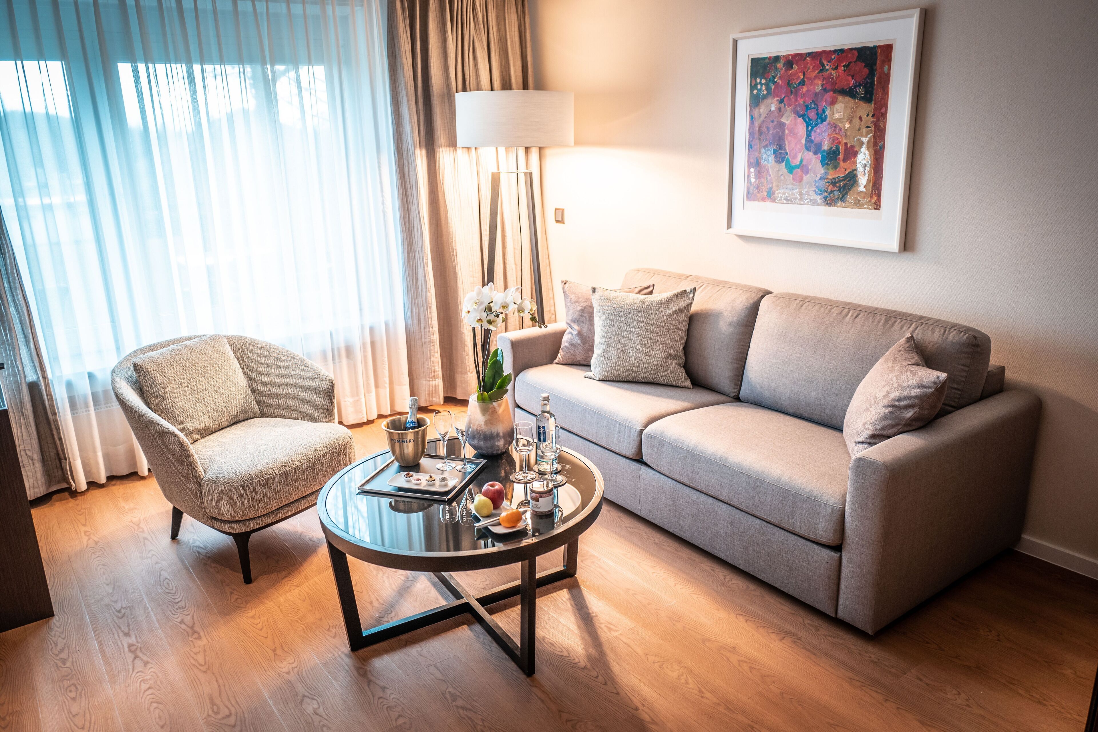 32-英寸纯平电视（配备有线频道）、电视、iPod 基座