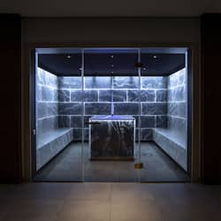 Outdoor treatment areas, sauna, hot tub, steam room, Turkish bath