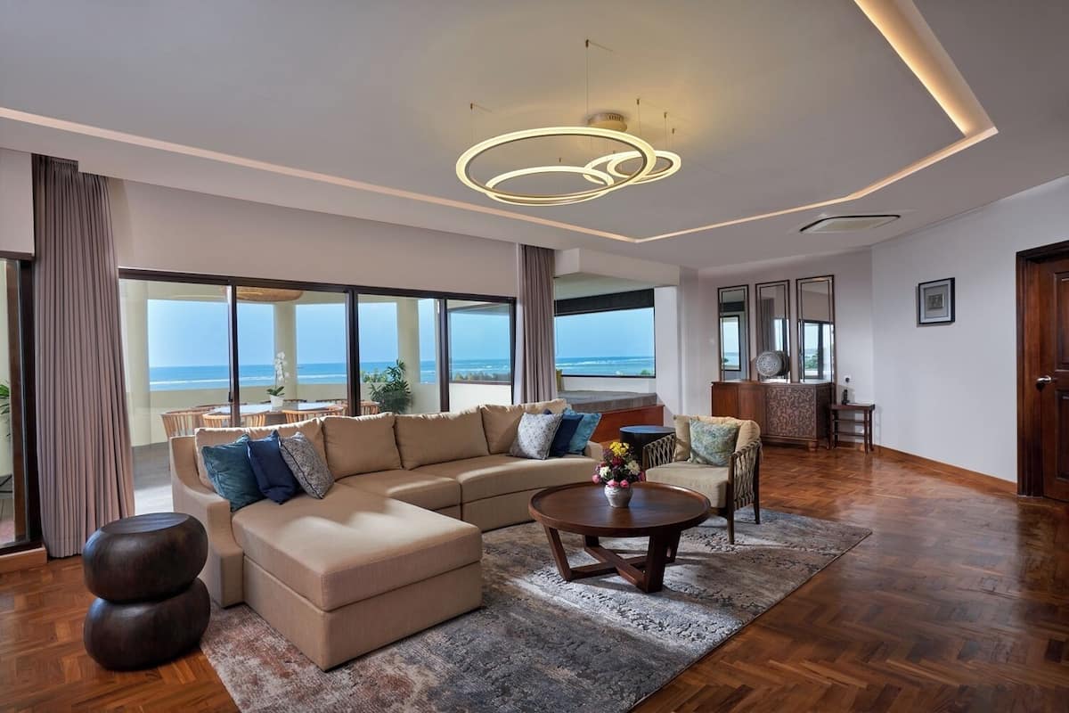 Apartment, 2 Bedrooms, Ocean View | Living area | 32-inch LCD TV with satellite channels