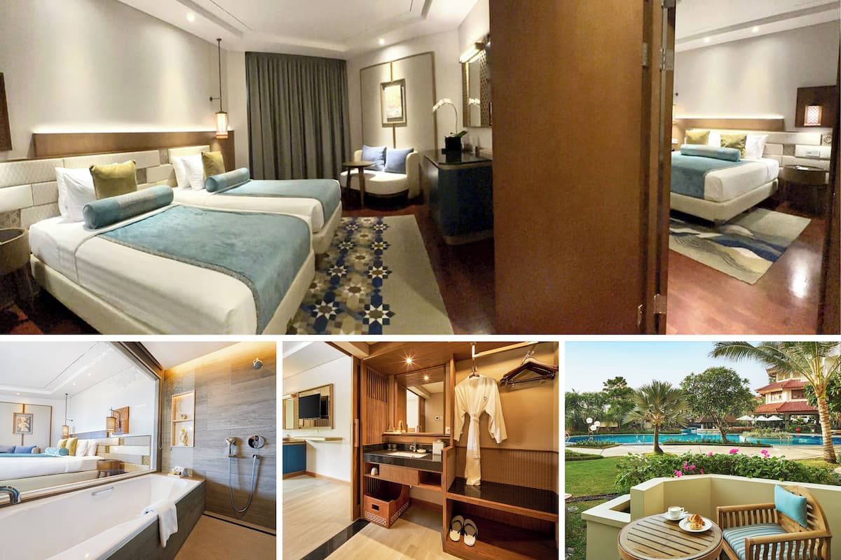 Connecting Premiere Pool Access | 1 kamar tidur, seprai premium, selimut bulu angsa, dan minibar