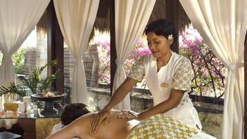 Sale per trattamenti di coppia, trattamenti per il corpo, aromaterapia