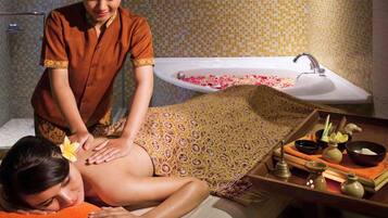 Espace de soins pour les couples, soins corporels, soins d'aromathérapie