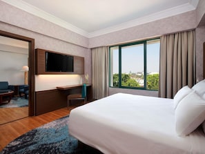 Minibar, in-room safe, desk, blackout curtains