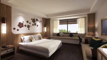 In-room safe, desk, blackout curtains, iron/ironing board