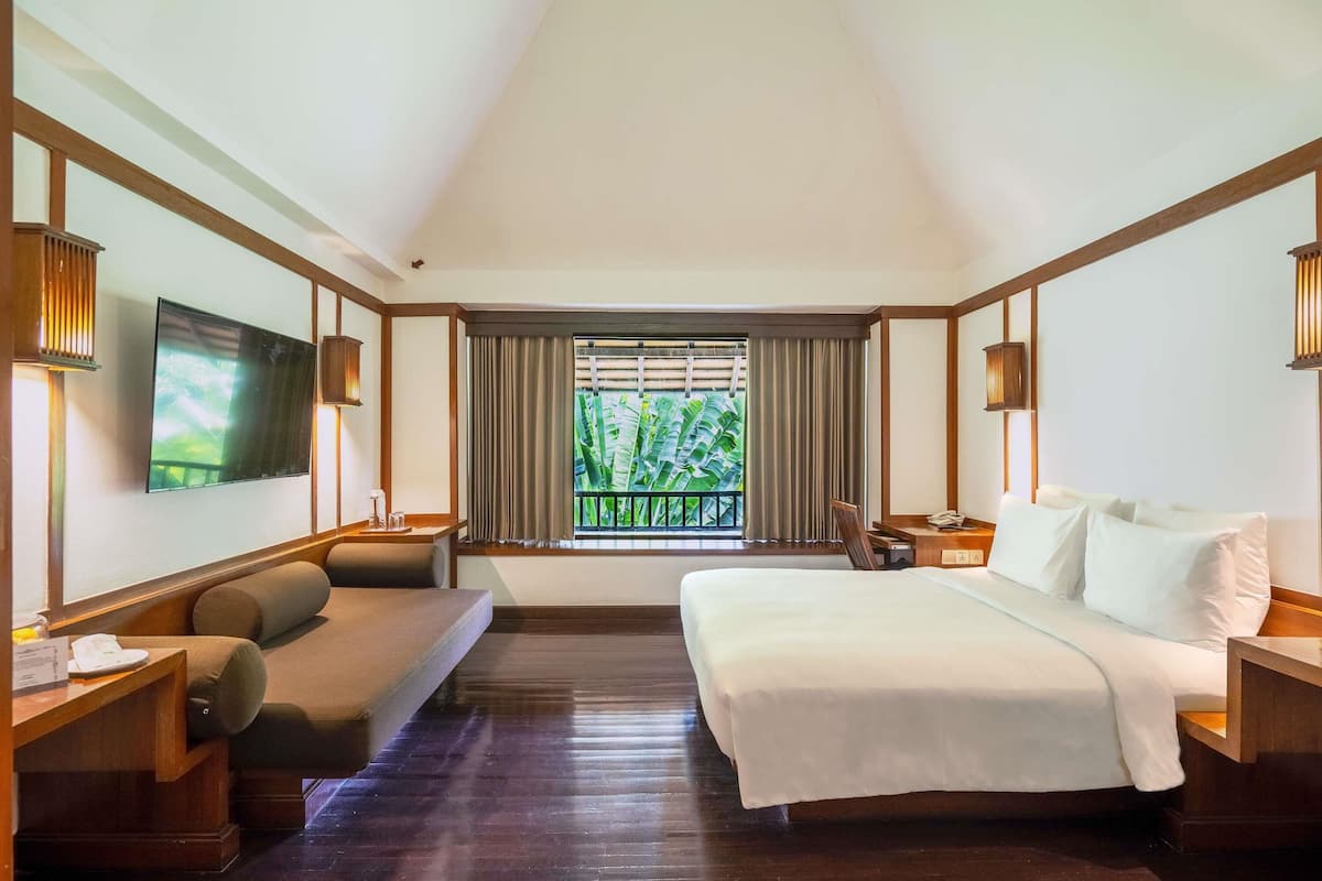 Phòng phong cách cổ điển, 1 giường cỡ queen | 1 phòng ngủ, két bảo mật tại phòng, bàn, màn/rèm cản sáng