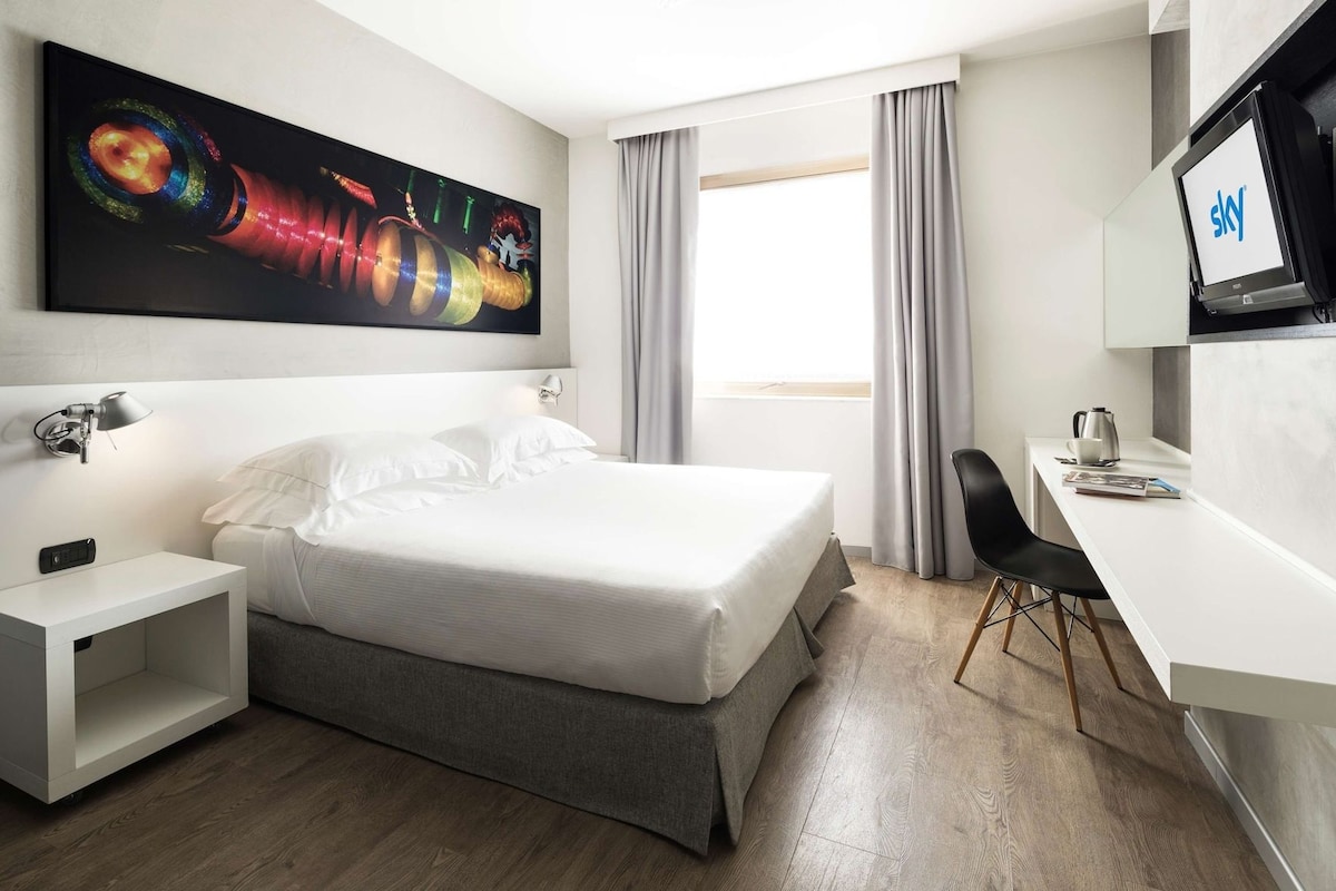1 chambre, literie hypoallergénique, couette en duvet d'oie