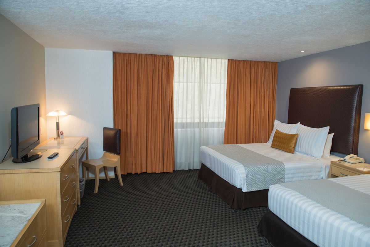 In-room safe, desk, laptop workspace, iron/ironing board