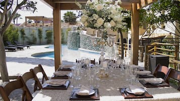 Área para banquetes al aire libre