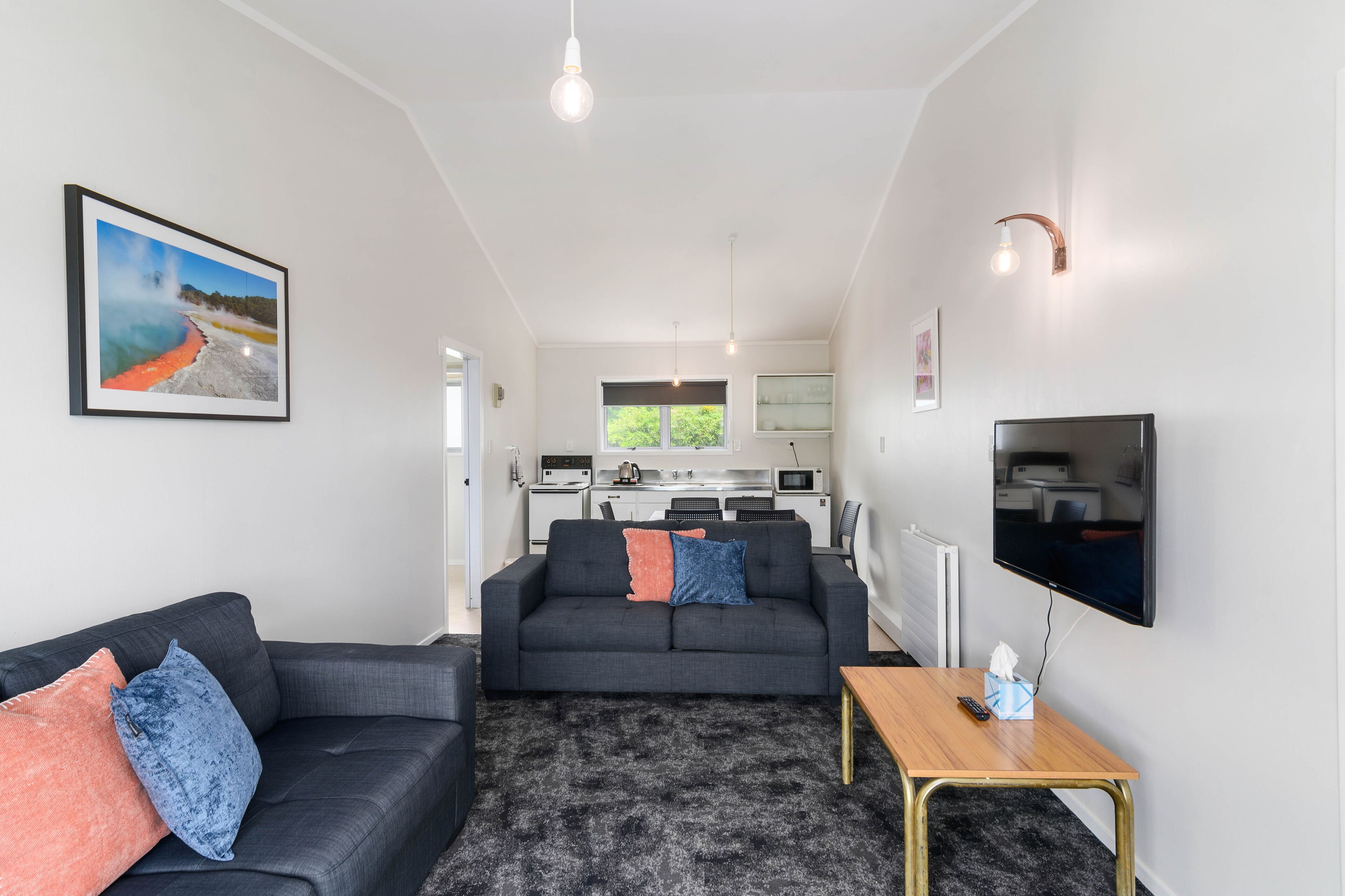 One Bedroom Unit (K) | Living area | 32-inch plasma TV with digital channels, TV