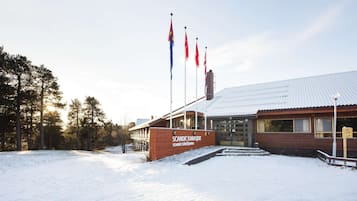 Majoituspaikan sisäänkäynti