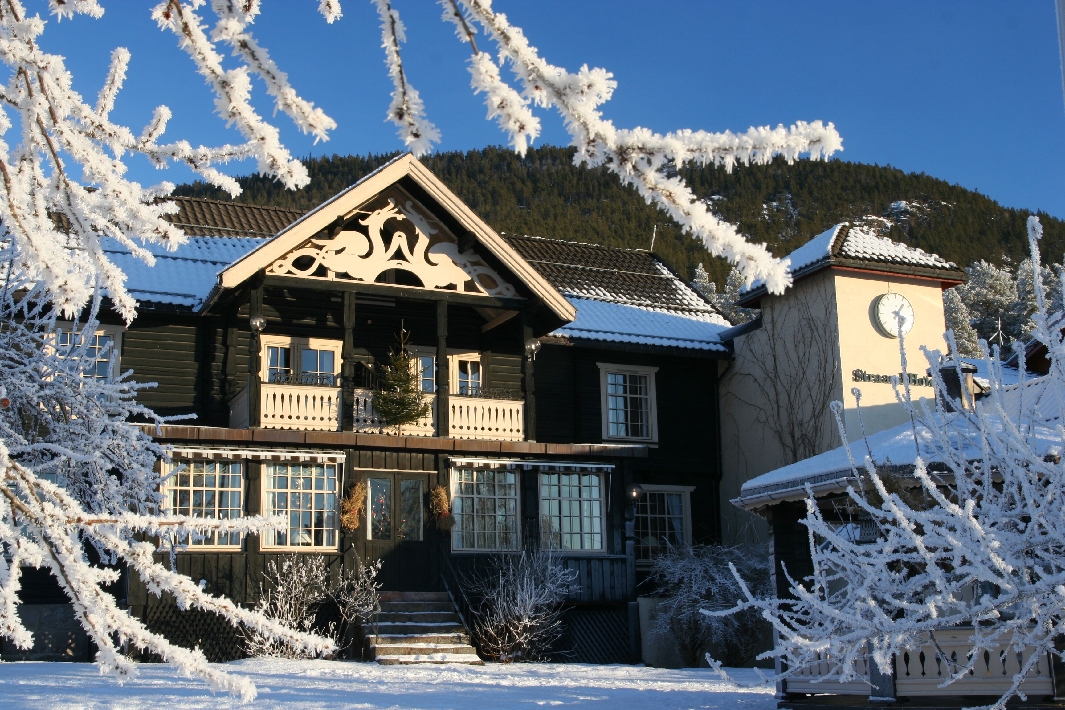 Overnatningsstedets facade