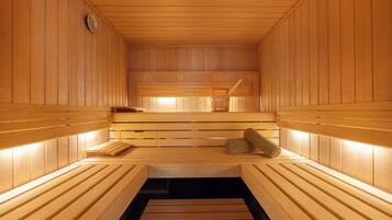Sauna, Whirlpool, Dampfbad, Körperpeelings, Massageanwendungen