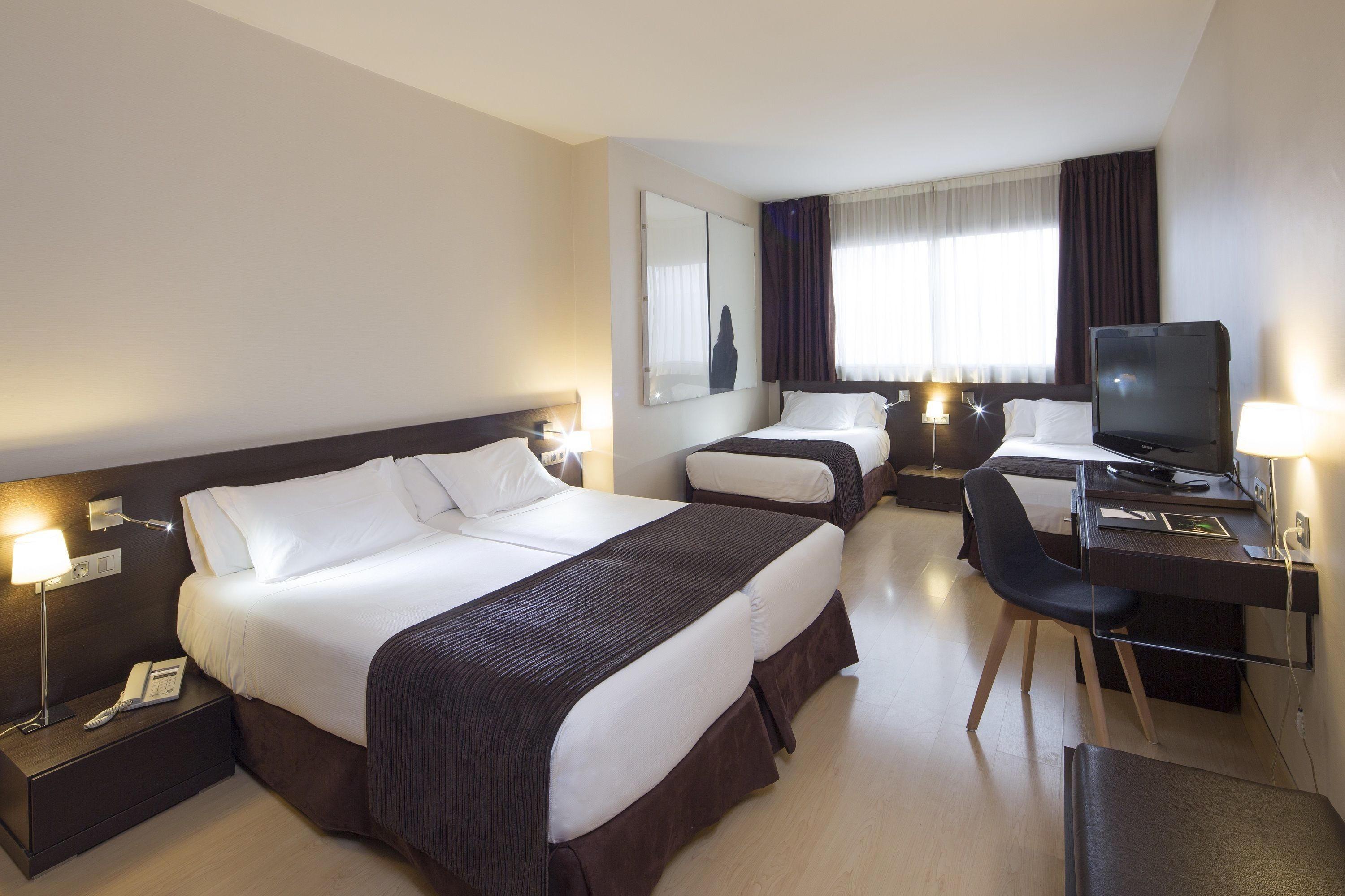 Minibar, in-room safe, desk, blackout curtains