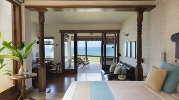 Superior Suite - Ground Floor | Egyptian cotton sheets, premium bedding, pillow-top beds, minibar