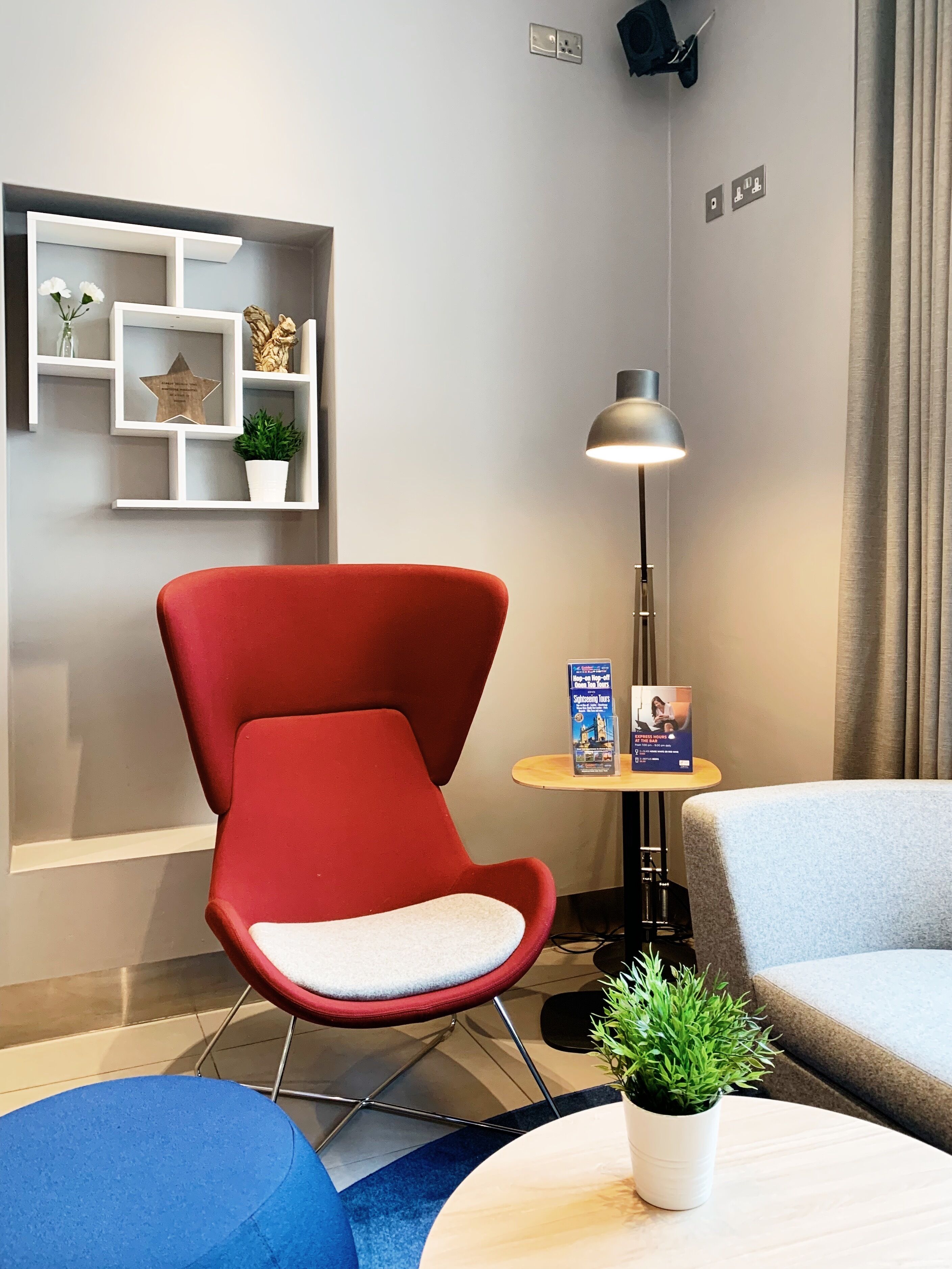 Sitteområde i lobbyen