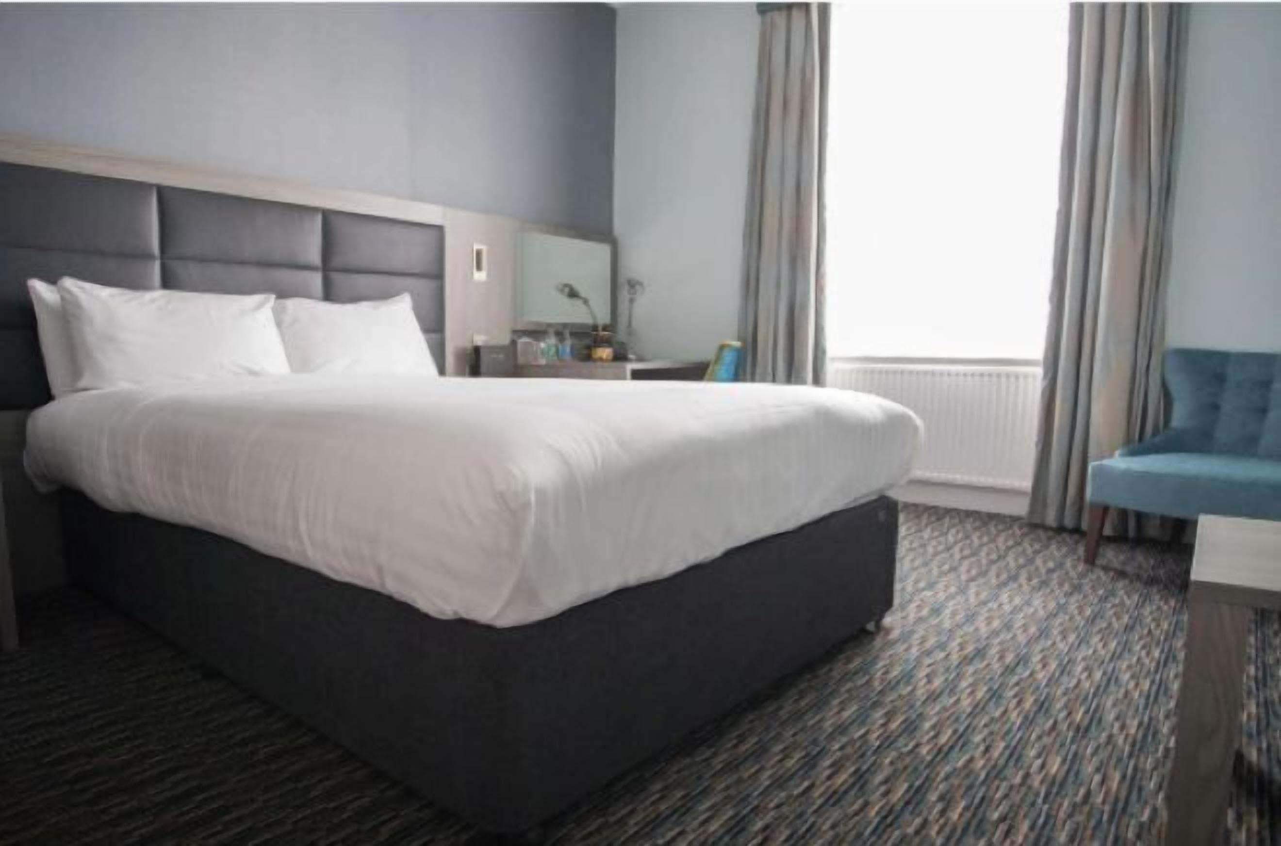 In-room safe, desk, laptop workspace, blackout curtains