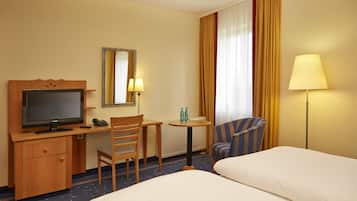 In-room safe, desk, soundproofing, iron/ironing board (on request)