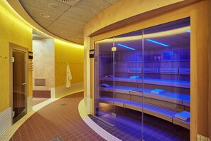 Sauna, steam room, body treatments, aromatherapy, hot stone massages