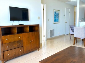 32-inch TV with cable channels - Aquarius Beach Tower (Saipan)