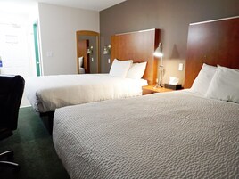 Room, 2 Queen Beds, Non Smoking | In-room safe, desk, iron/ironing board, free WiFi