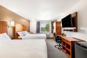 Room, 2 Queen Beds, Non Smoking | In-room safe, desk, iron/ironing board, free WiFi - Days Inn by Wyndham Valemount (Valemount)