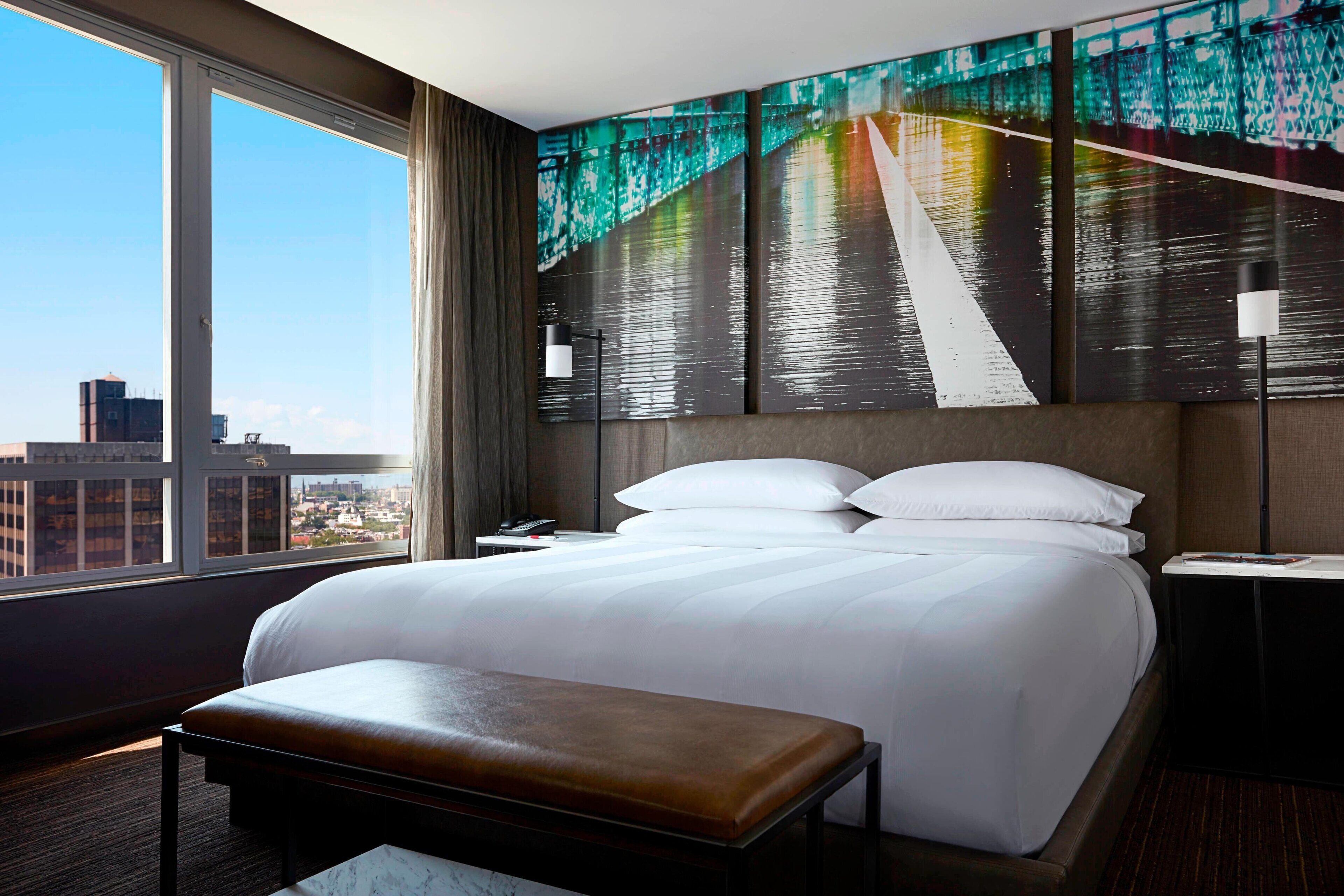 suite, 1 king bed with sofa bed, city view | premium bedding, pillow-top beds, in-room safe, individually furnished