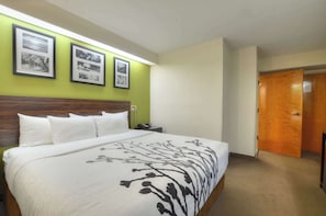 Quarto, 1 cama King, acessível, no piso térreo | Escrivaninha, cortinas blackout, ferros/tábuas de passar roupa