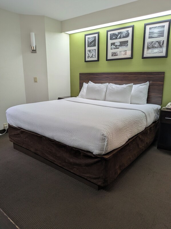 Desk, blackout curtains, iron/ironing board, free cots/infant beds