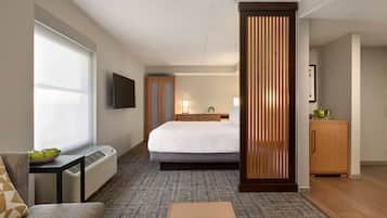 Room, 1 King Bed with Sofa bed (High Floor) | Down duvets, in-room safe, desk, blackout curtains