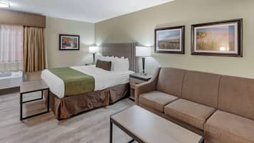 Suite, 1 kingsize bed, niet-roken, kitchenette (with Sofabed) | Lakens van Egyptisch katoen, luxe beddengoed, pillowtop-bedden