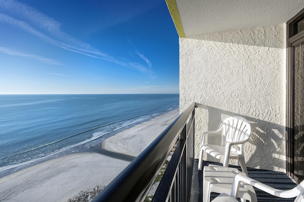 Suite mit 1 Schlafzimmer | Blick vom Balkon