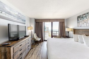 Condo, 1 Bedroom (Partial Ocean View 1 King) | In-room safe, blackout drapes, iron/ironing board, free WiFi - The Patricia Grand (Myrtle Beach)