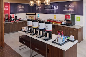 Free daily buffet breakfast