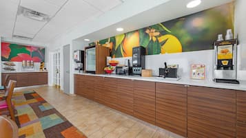 Free daily buffet breakfast