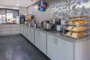 Free daily buffet breakfast