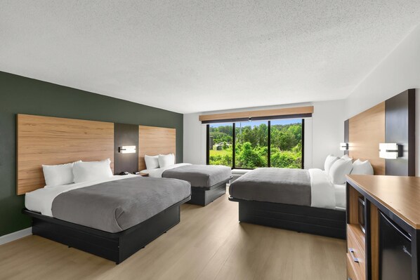 Standard Room, Multiple Beds, Non Smoking | Iron/ironing board, free cribs/infant beds, free rollaway beds