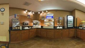 Free daily buffet breakfast