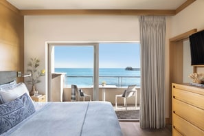Suite Junior, 1 très grand lit, balcon, en front de mer (Fireplace)