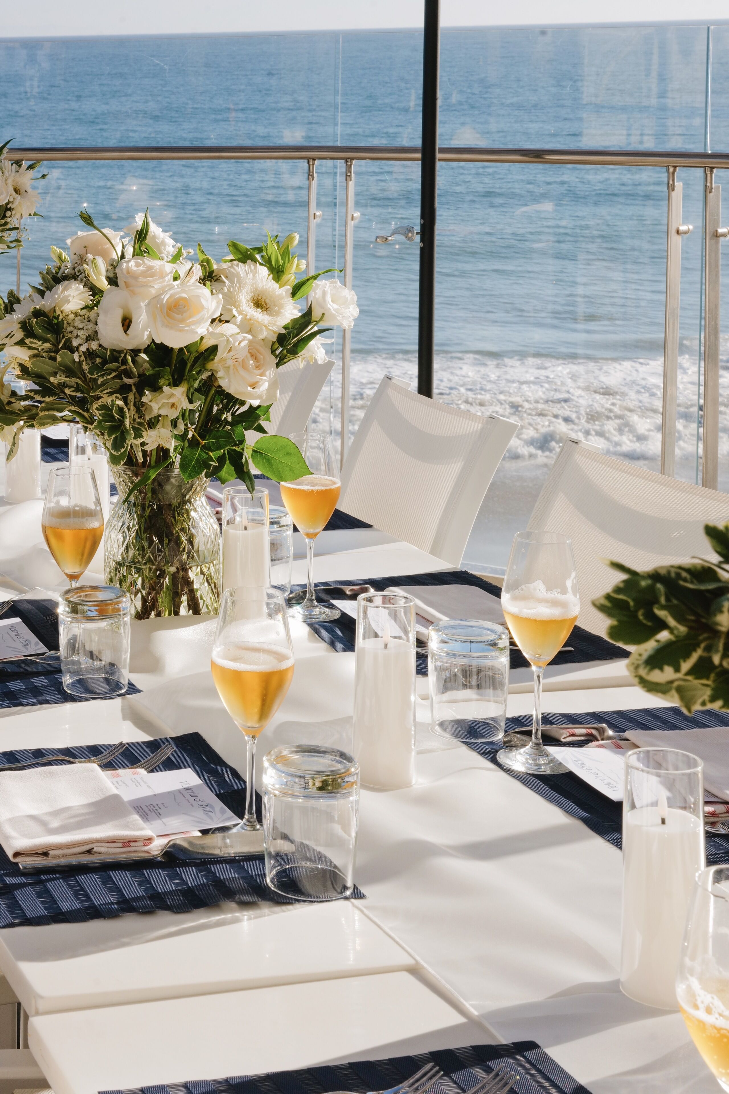 Outdoor wedding area