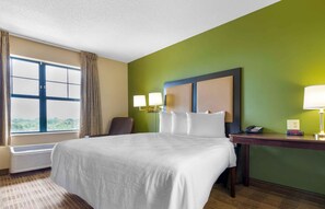 Desk, blackout curtains, iron/ironing board, free WiFi