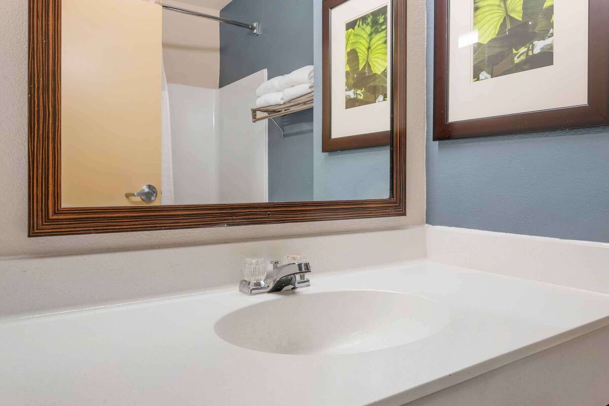 studio, 2 double beds, non smoking | bathroom | combined shower/bathtub, free toiletries, hair dryer, towels