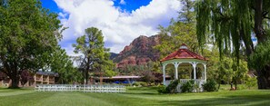 Outdoor wedding area