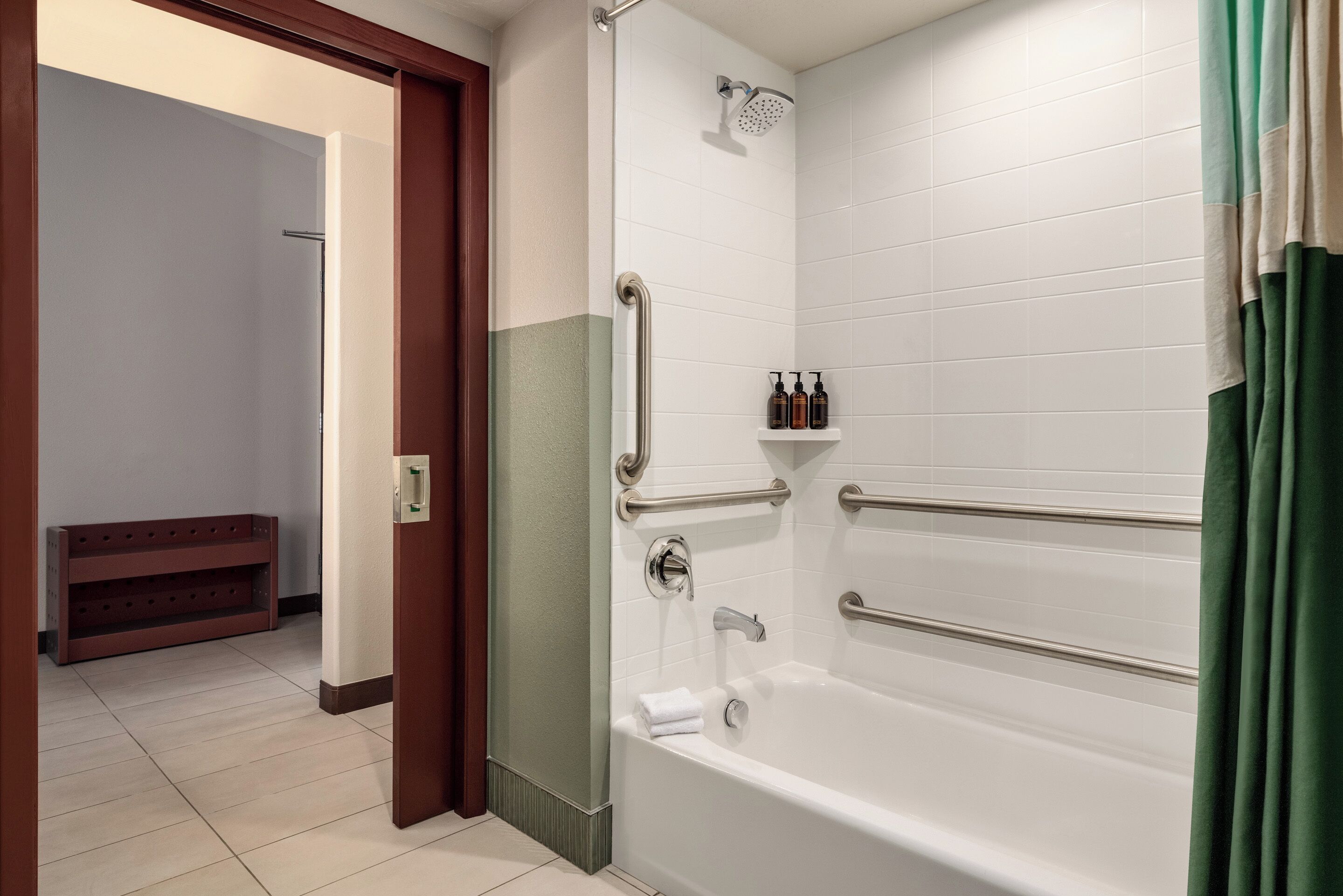 Free toiletries, hair dryer, towels