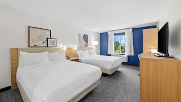 Room, 2 Queen Beds | Pillow-top beds, desk, laptop workspace, blackout curtains